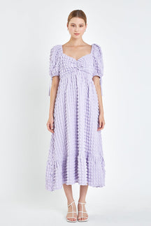 Endless Rose - Bubble Puff Sleeve Maxi Dress