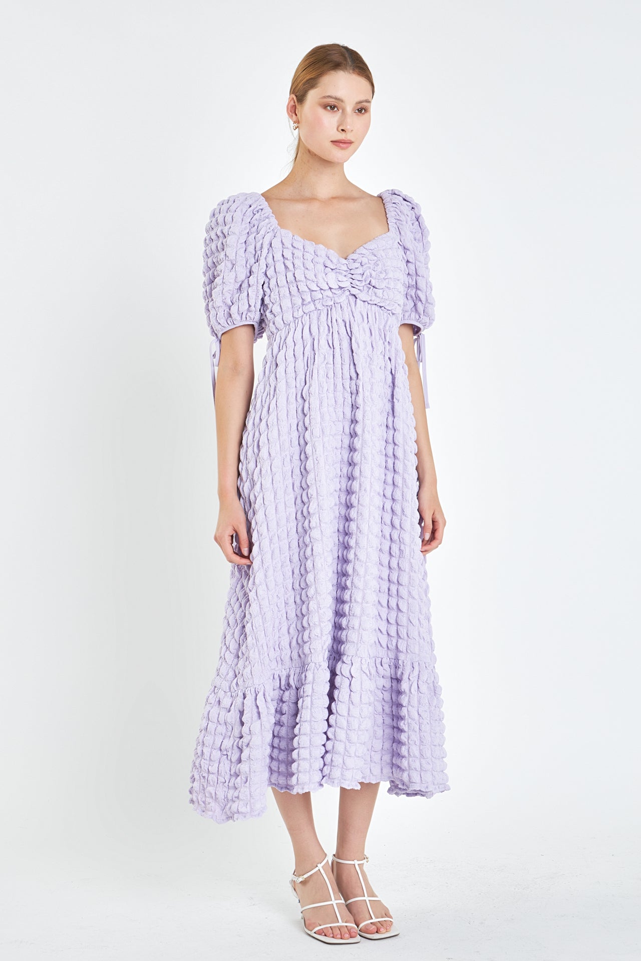 Endless Rose - Bubble Puff Sleeve Maxi Dress