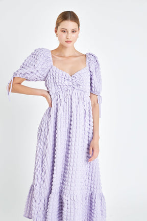 Endless Rose - Bubble Puff Sleeve Maxi Dress