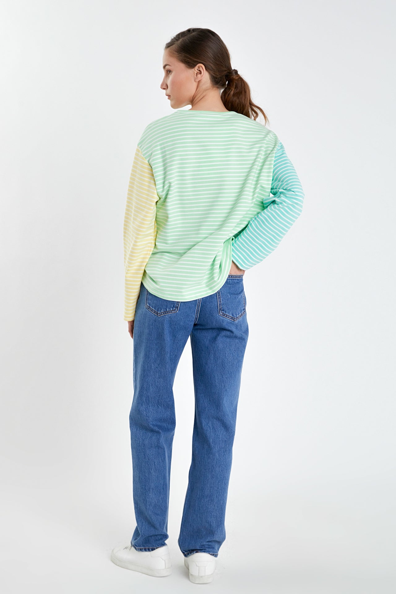 ENGLISH FACTORY - Striped Long Sleeve Shirt - TOPS available at Objectrare