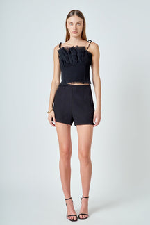 ENDLESS ROSE - Tulle Cropped Top - TOPS available at Objectrare
