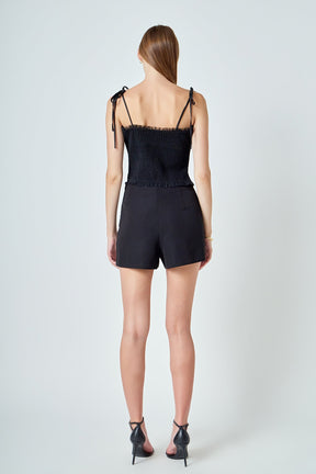 ENDLESS ROSE - Tulle Cropped Top - TOPS available at Objectrare