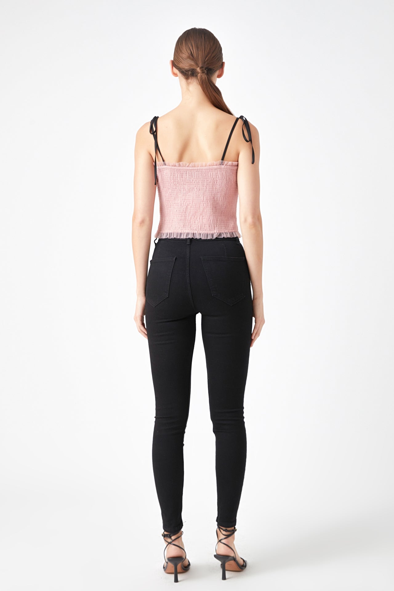 ENDLESS ROSE - Endless Rose - Tulle Cropped Top - TOPS available at Objectrare