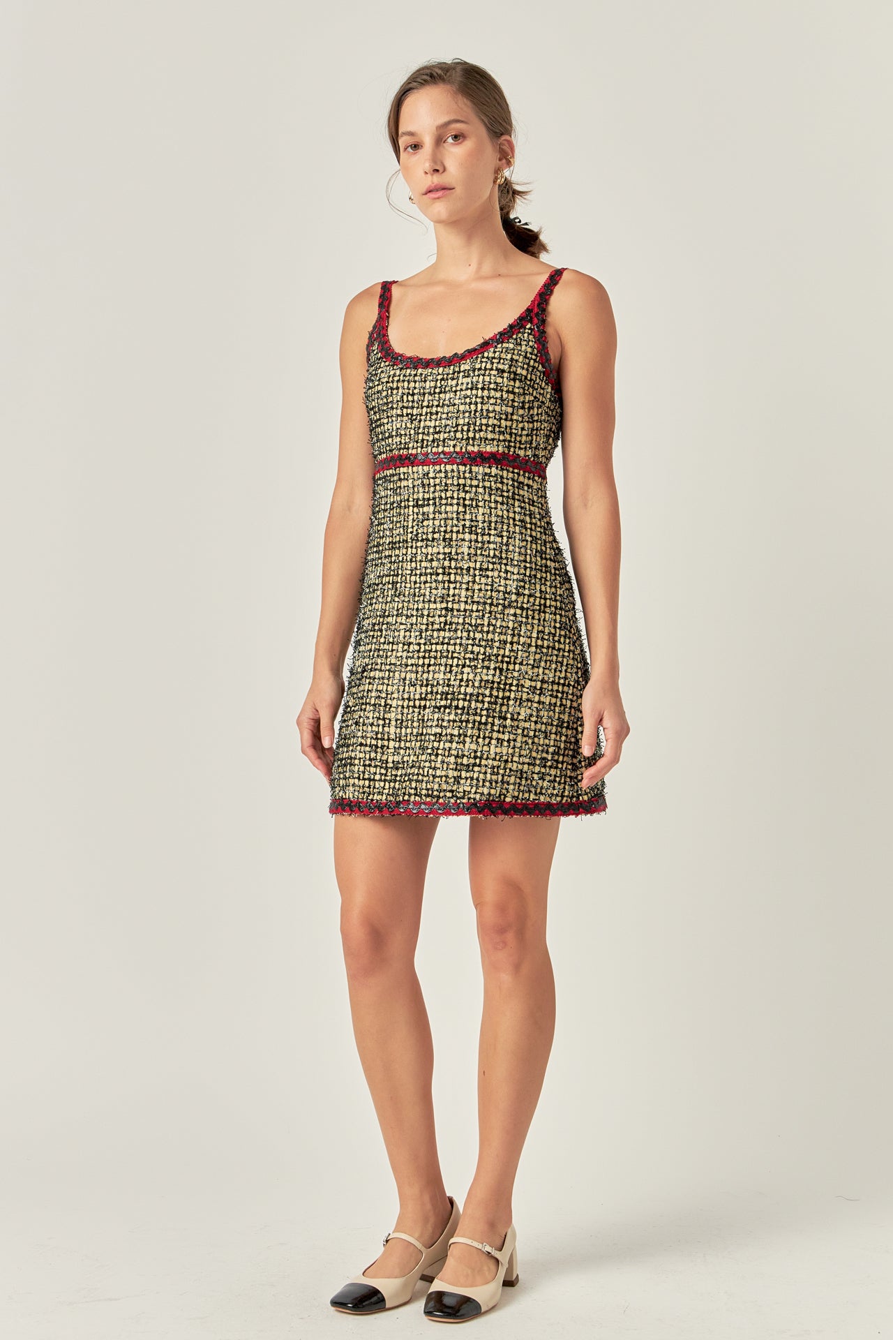 ENGLISH FACTORY - Premium Tweed Mini Dress - DRESSES available at Objectrare