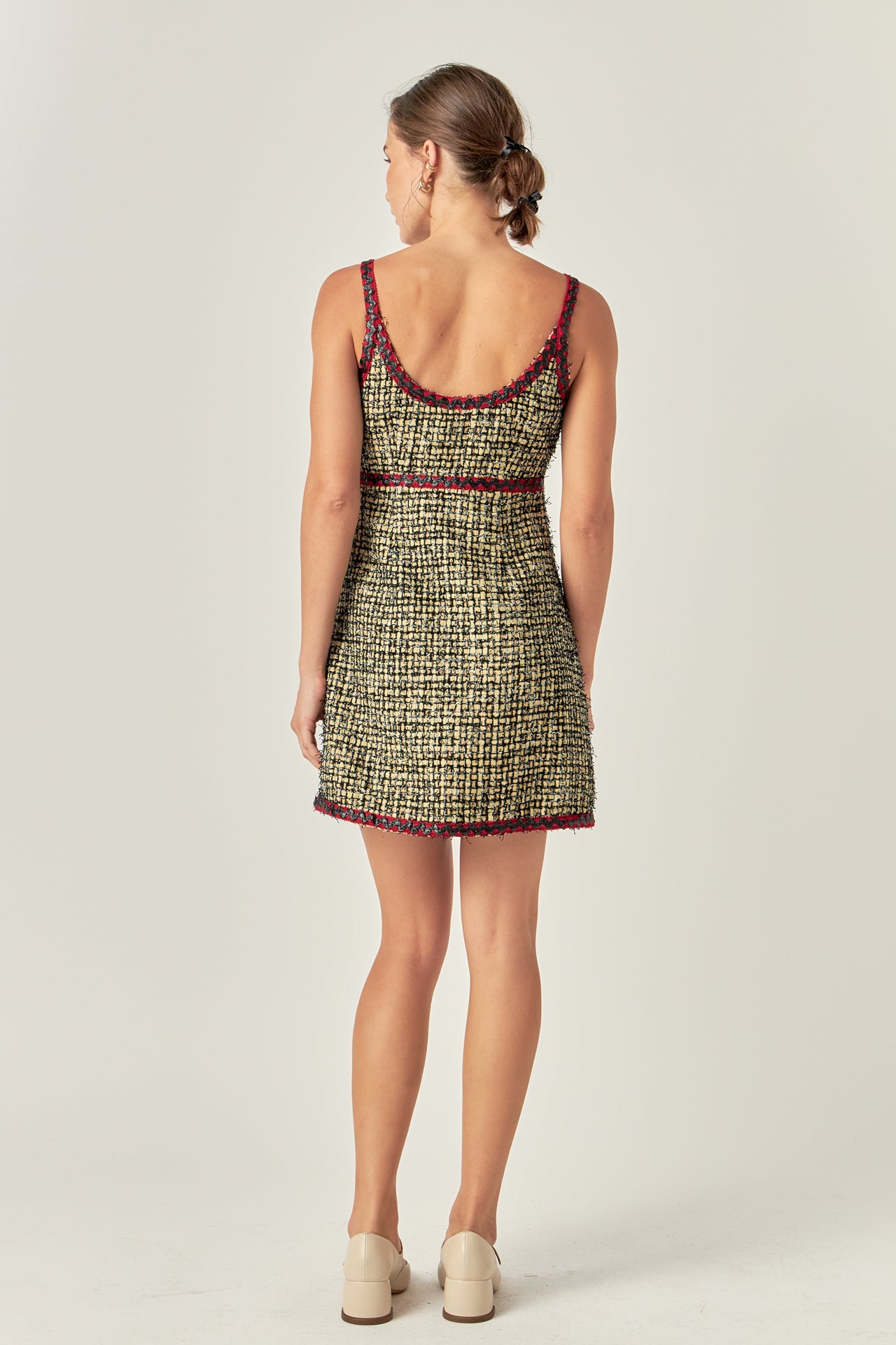 ENGLISH FACTORY - Premium Tweed Mini Dress - DRESSES available at Objectrare