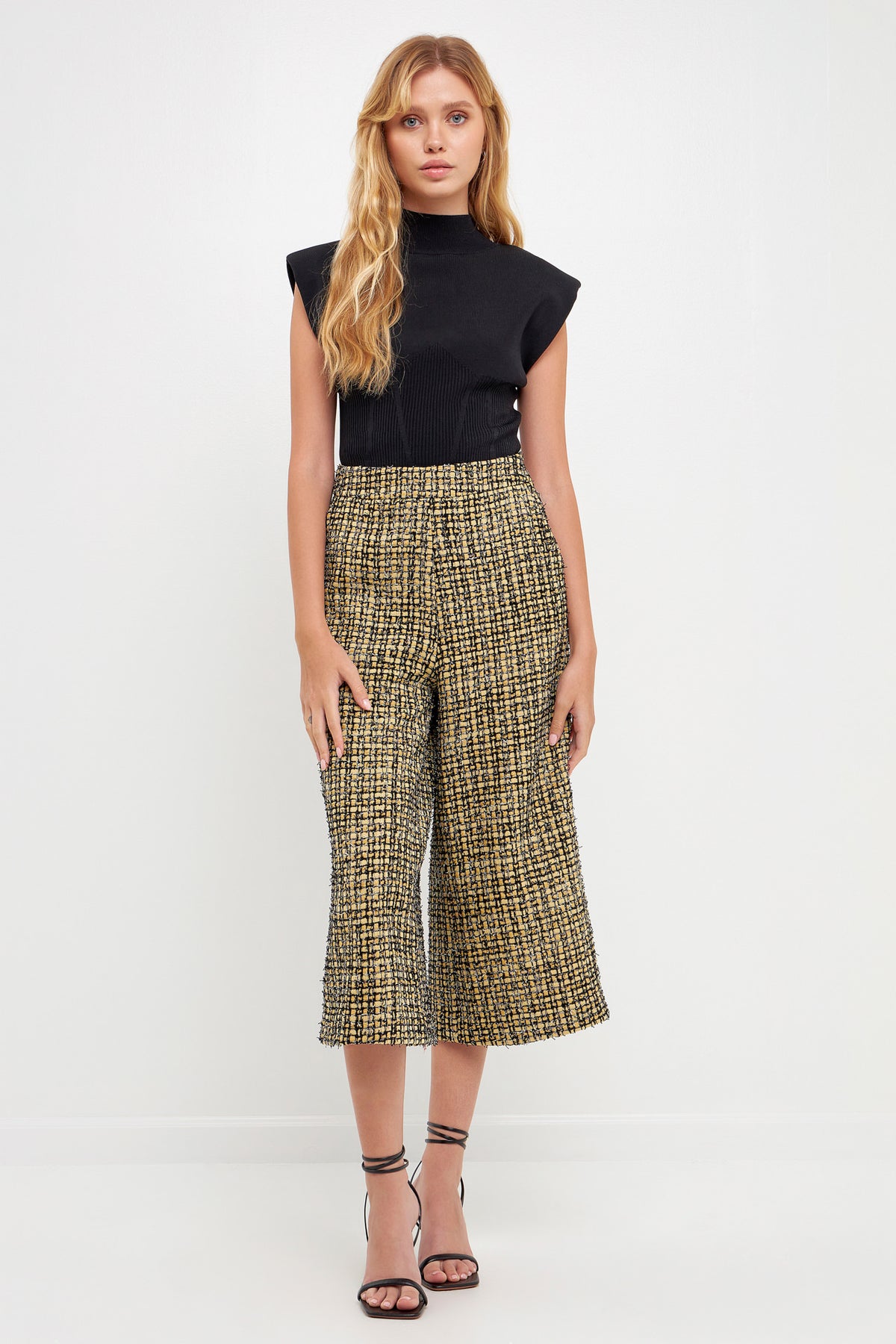 ENGLISH FACTORY - Premium Tweed Culottes - PANTS available at Objectrare