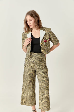 ENGLISH FACTORY - Premium Tweed Culottes - PANTS available at Objectrare