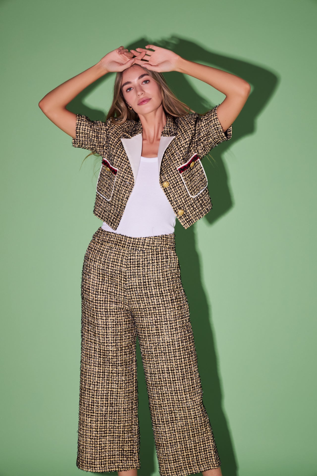 ENGLISH FACTORY - English Factory - Premium Tweed Culottes - PANTS available at Objectrare