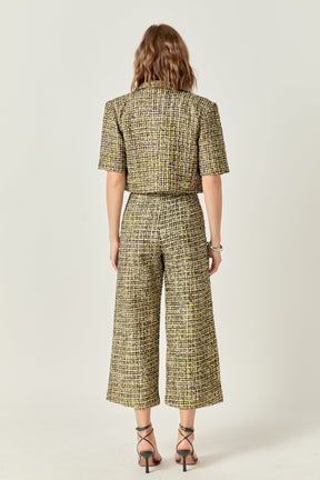 ENGLISH FACTORY - Premium Cropped Tweed Jacket - JACKETS available at Objectrare