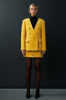 ENGLISH FACTORY - Boucle Mini Skirt - SKIRTS available at Objectrare