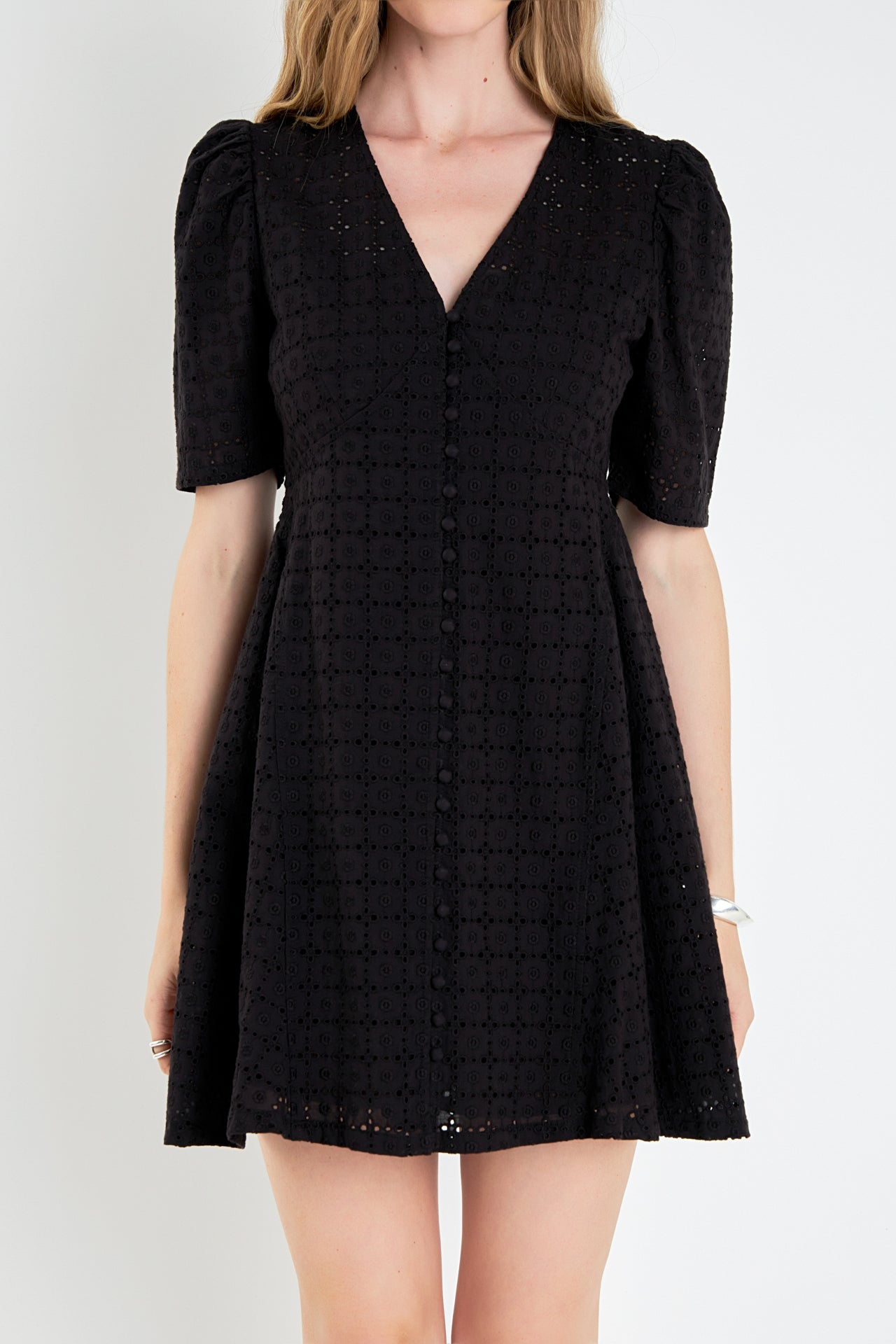 ENGLISH FACTORY - Broderie Lace Dress - DRESSES available at Objectrare