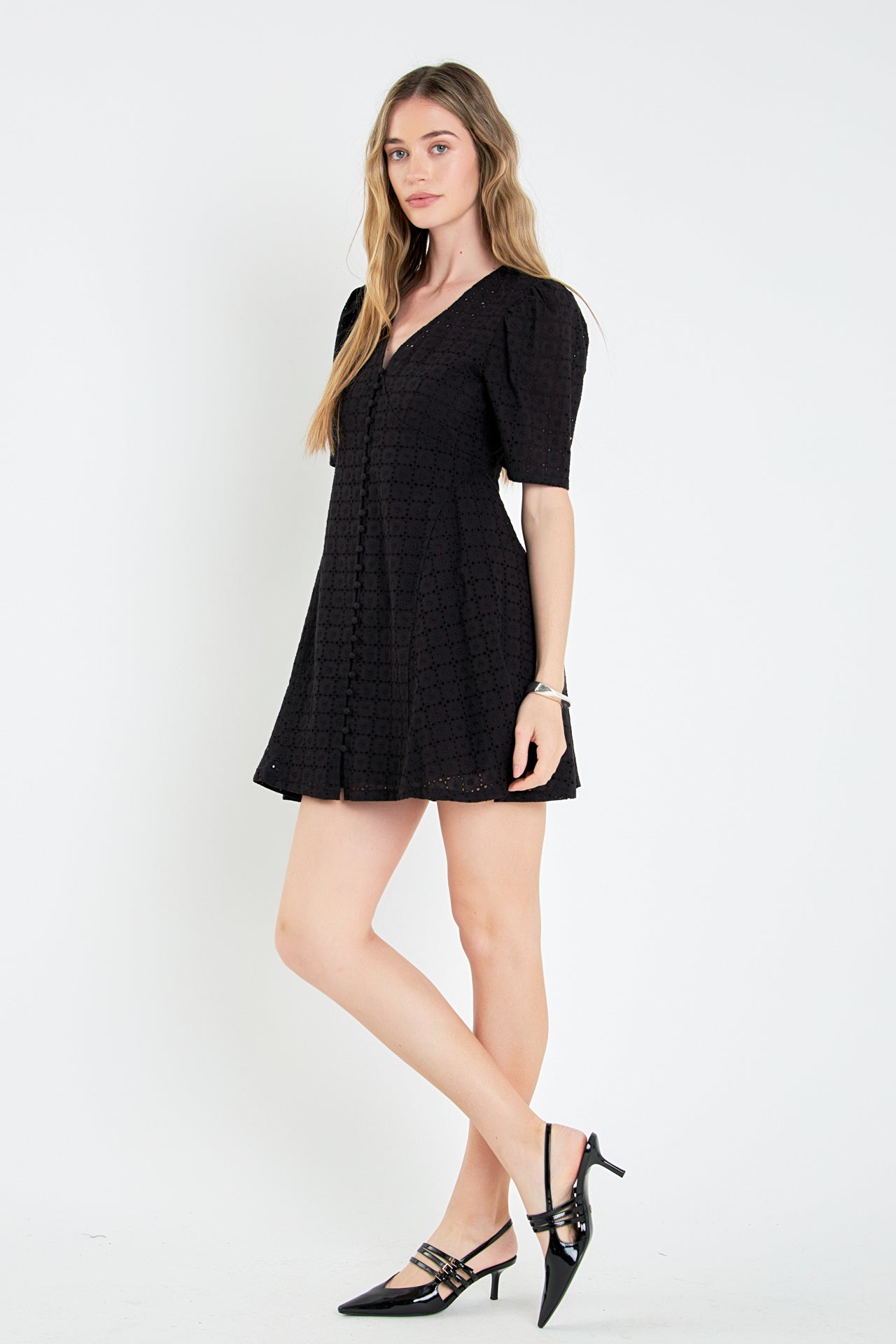 ENGLISH FACTORY - Broderie Lace Dress - DRESSES available at Objectrare