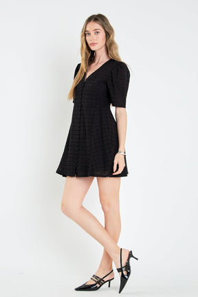 ENGLISH FACTORY - Broderie Lace Dress - DRESSES available at Objectrare