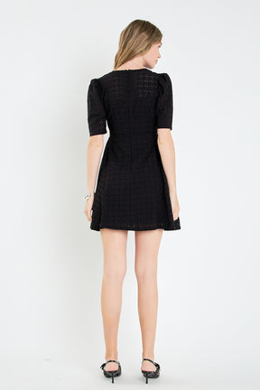 ENGLISH FACTORY - Broderie Lace Dress - DRESSES available at Objectrare