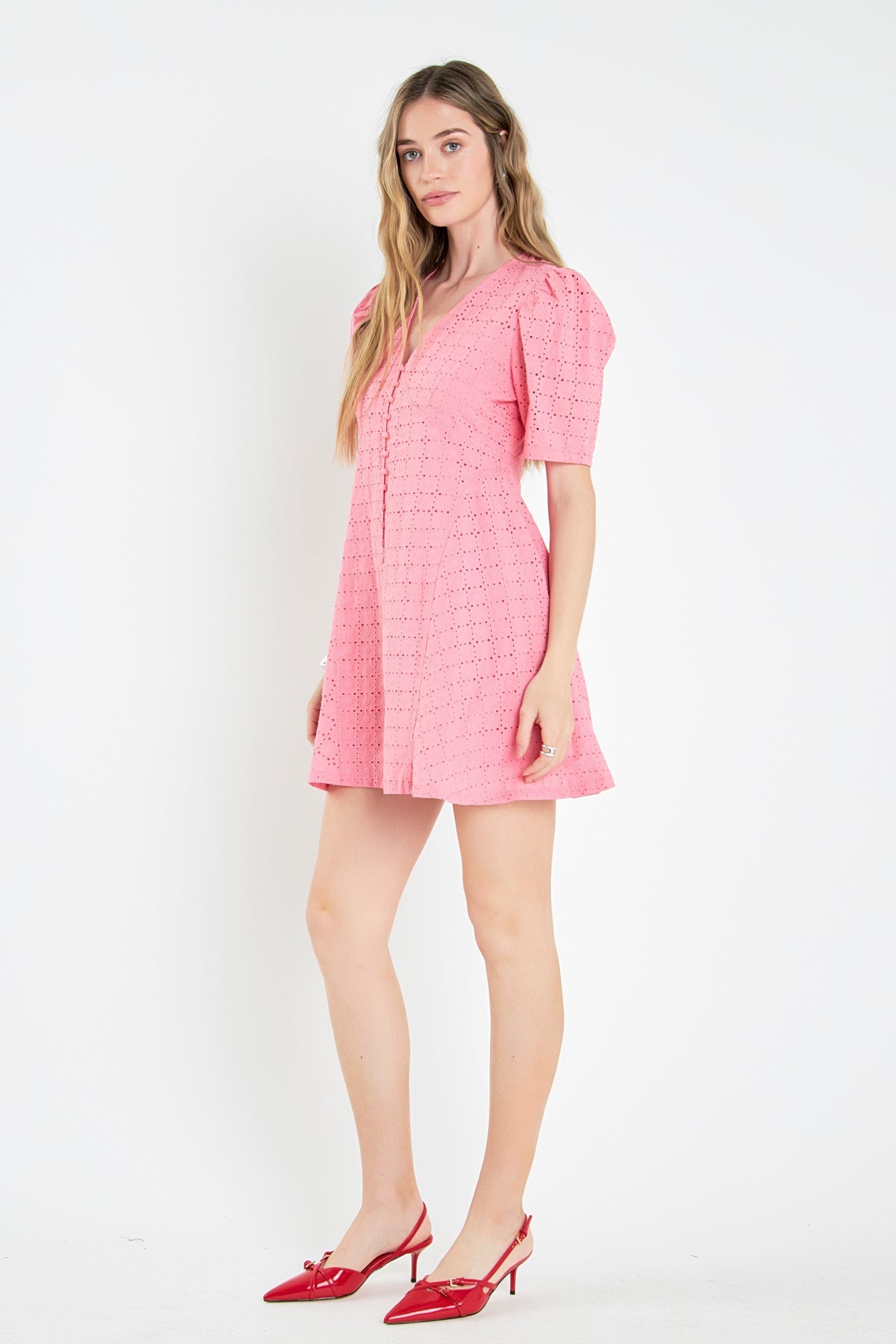 ENGLISH FACTORY - Broderie Lace Dress - DRESSES available at Objectrare