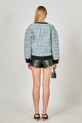 ENDLESS ROSE - Premium Boucle Cardigan - SWEATERS & KNITS available at Objectrare