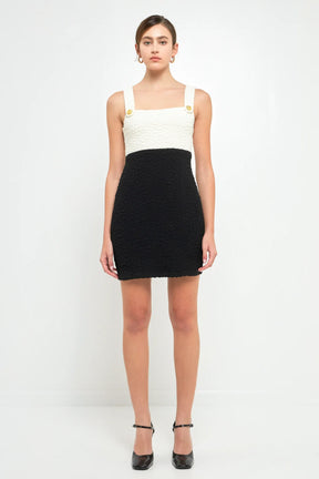 ENDLESS ROSE - Color Block Mini Dress - DRESSES available at Objectrare
