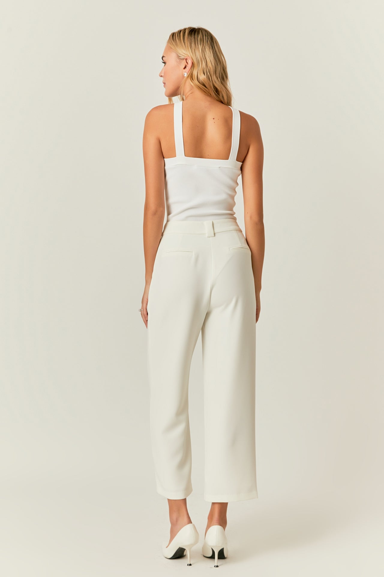 ENDLESS ROSE - Trousers with Button Detail - PANTS available at Objectrare