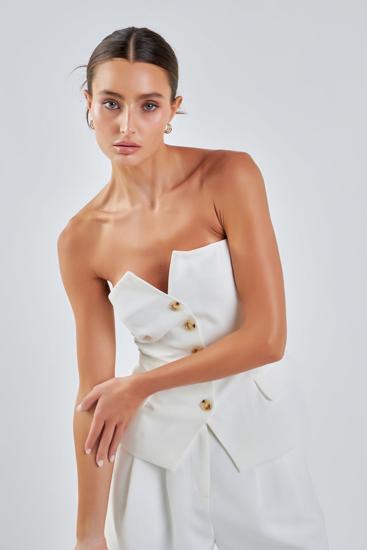 Sleeveless Bustier Vest