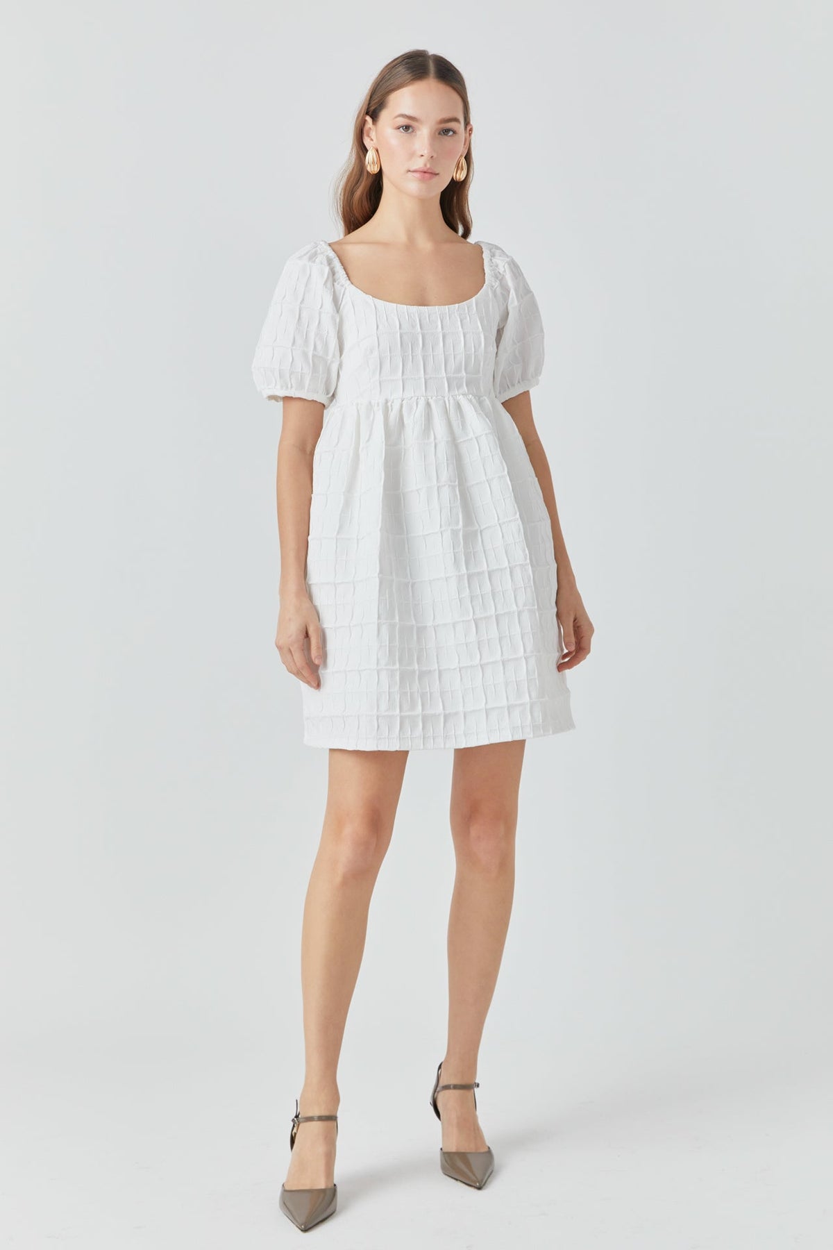 ENDLESS ROSE - Textured Mini Dress - DRESSES available at Objectrare