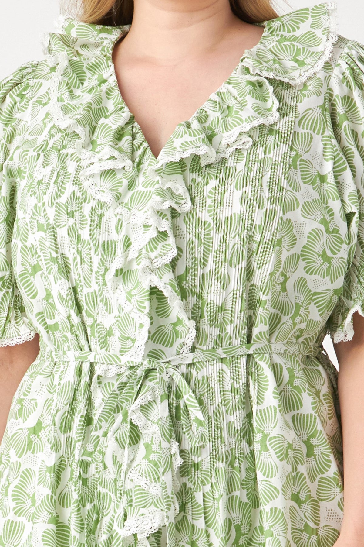 ENGLISH FACTORY - Ruffle Pintuck Dress - DRESSES available at Objectrare