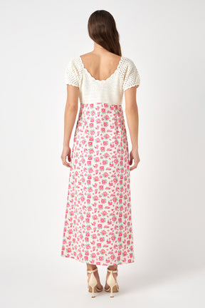 ENGLISH FACTORY - Crochet Floral Maxi Dress - DRESSES available at Objectrare