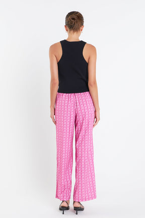 ENGLISH FACTORY - English Factory - Printed Long Pants - PANTS available at Objectrare