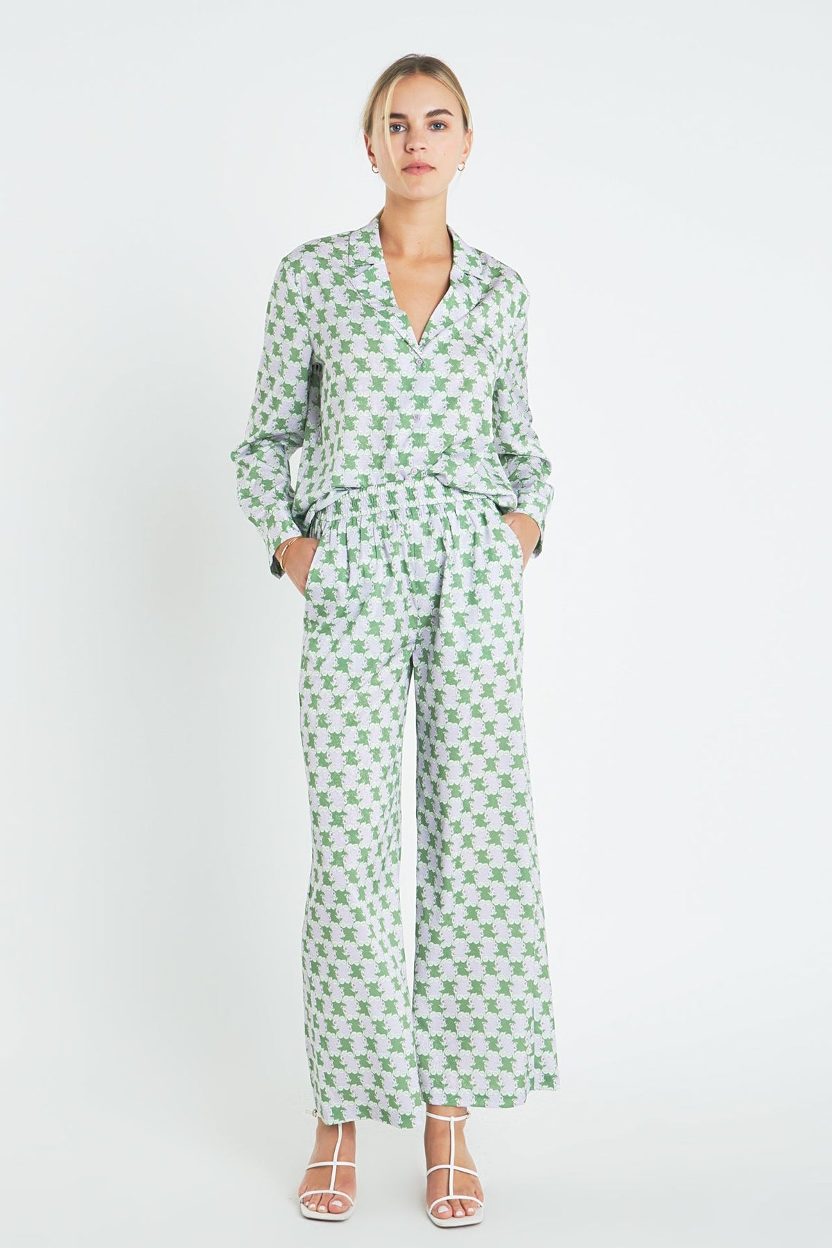 Printed Satin Shirt