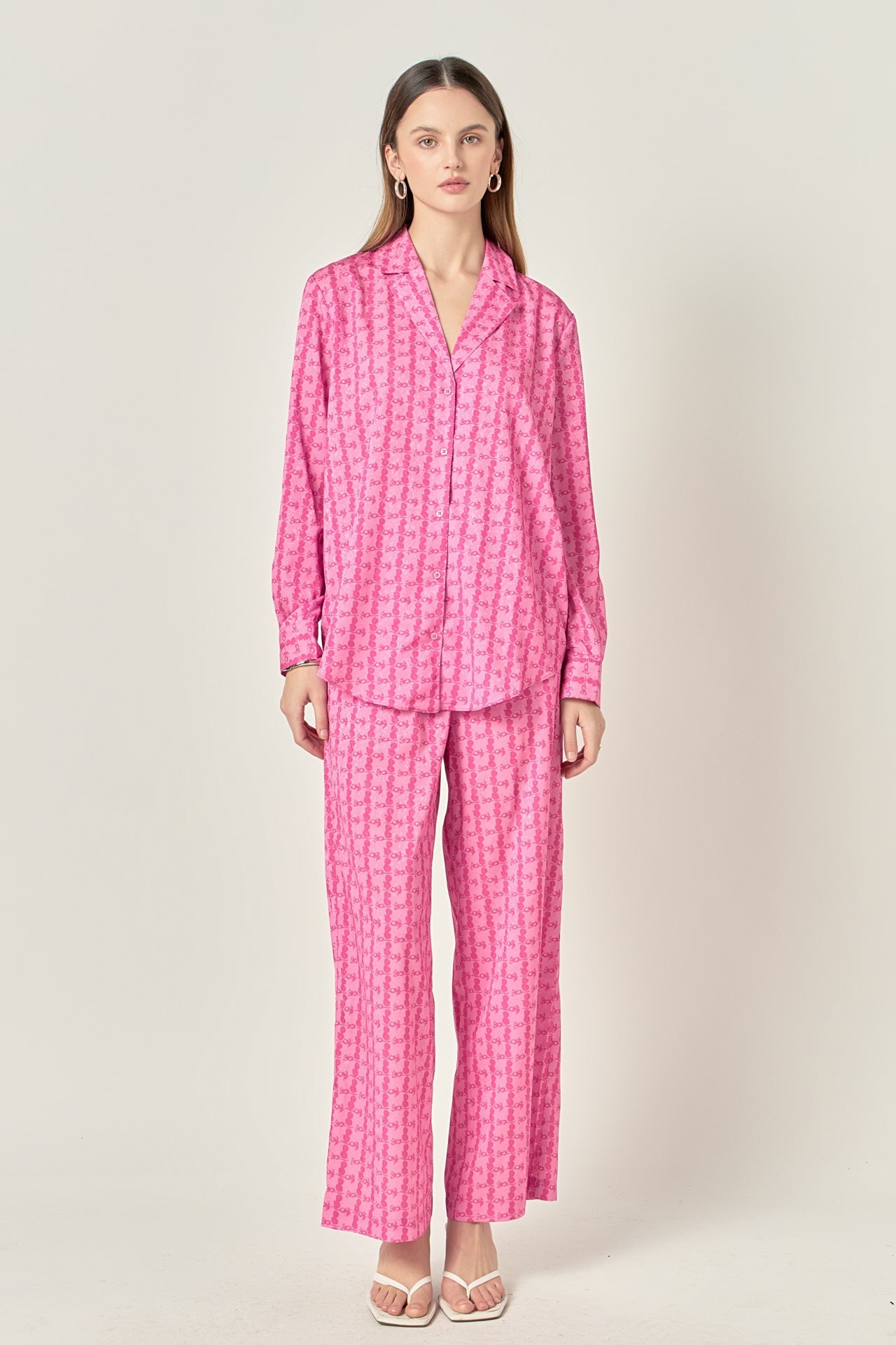ENGLISH FACTORY - Satin Printed Shirt - SHIRTS & BLOUSES available at Objectrare