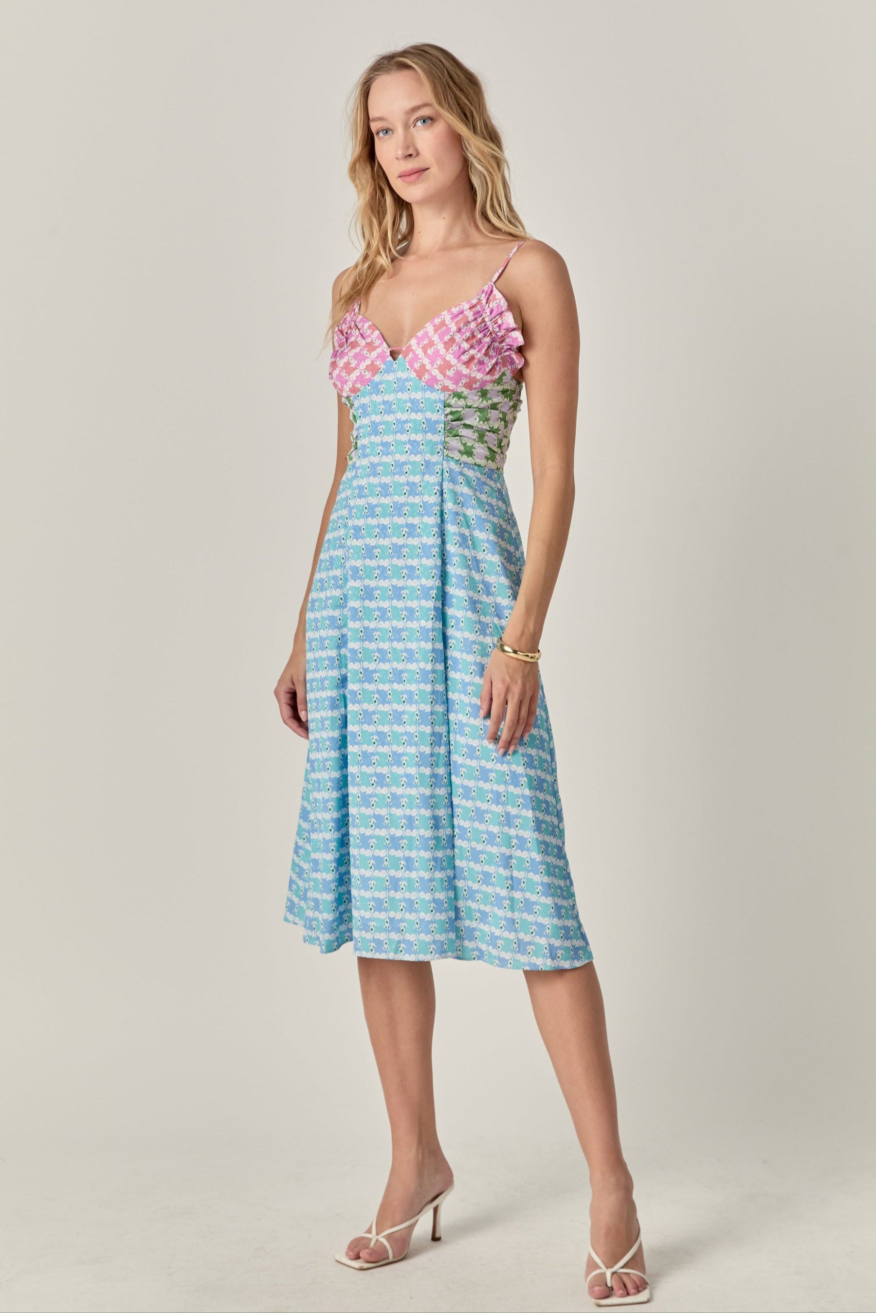 ENGLISH FACTORY - Printed Satin Dress - DRESSES available at Objectrare