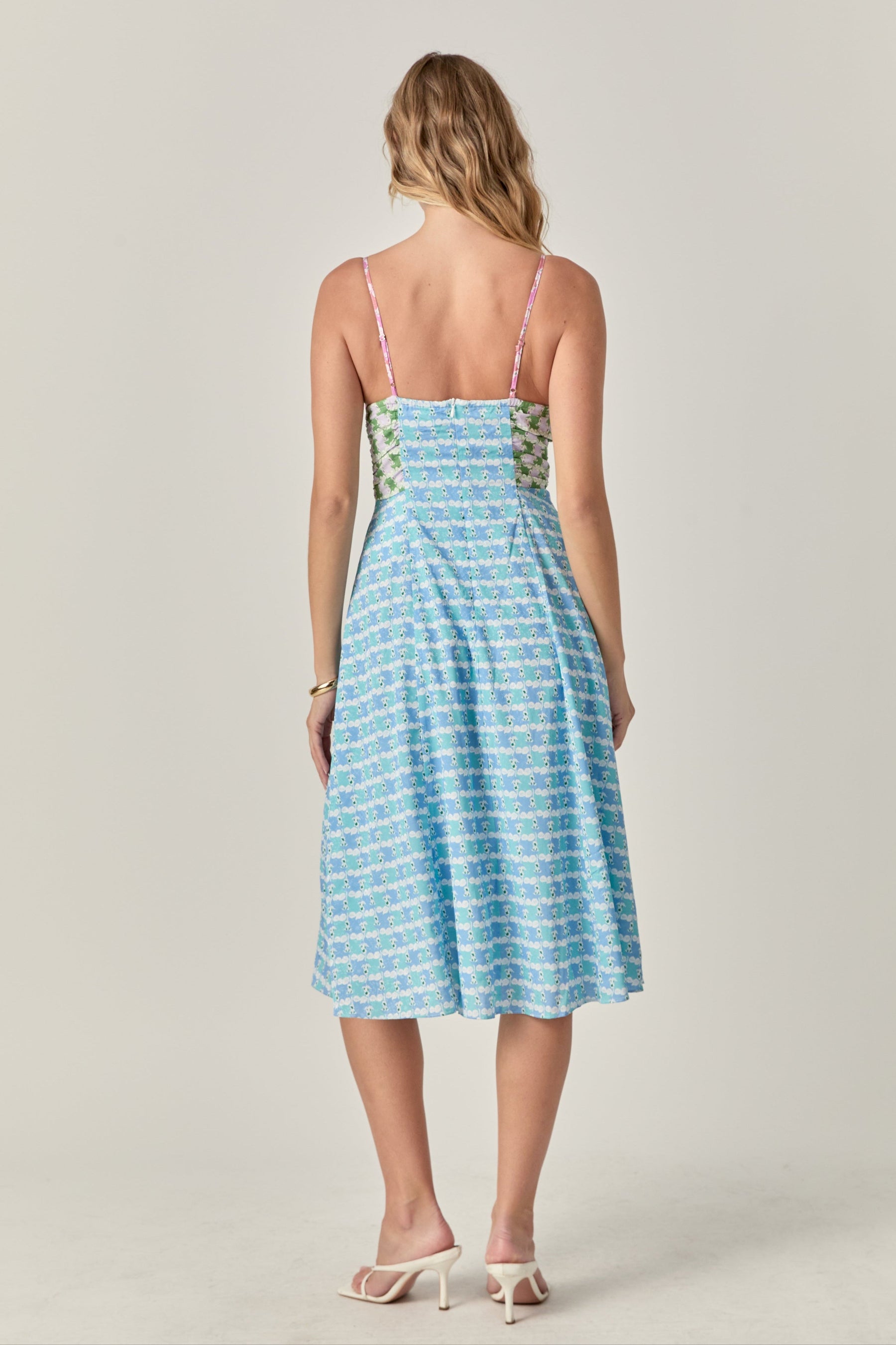 ENGLISH FACTORY - Printed Satin Dress - DRESSES available at Objectrare