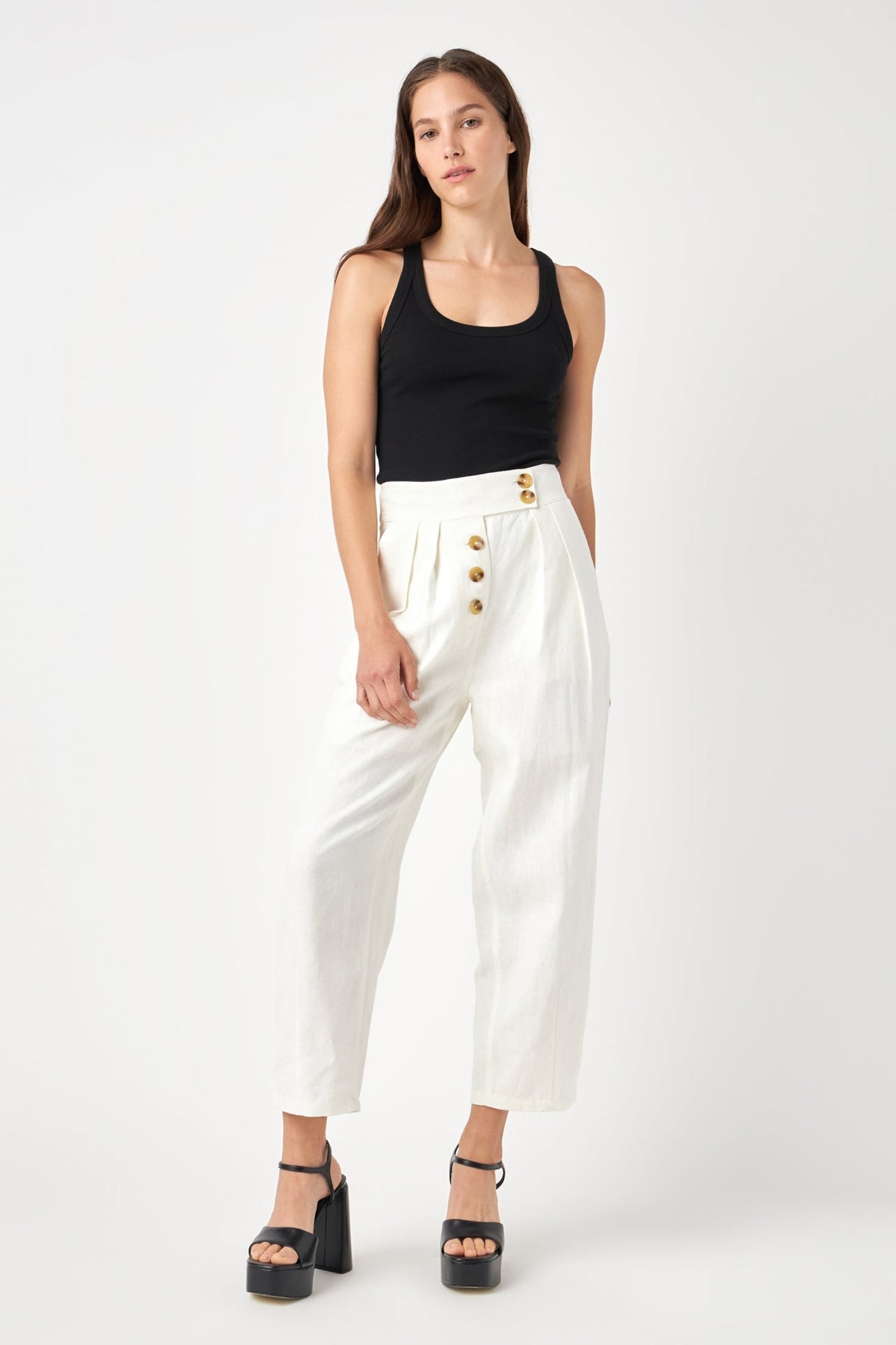 ENGLISH FACTORY - English Factory - Linen Trousers Pants - BOTTOMS available at Objectrare