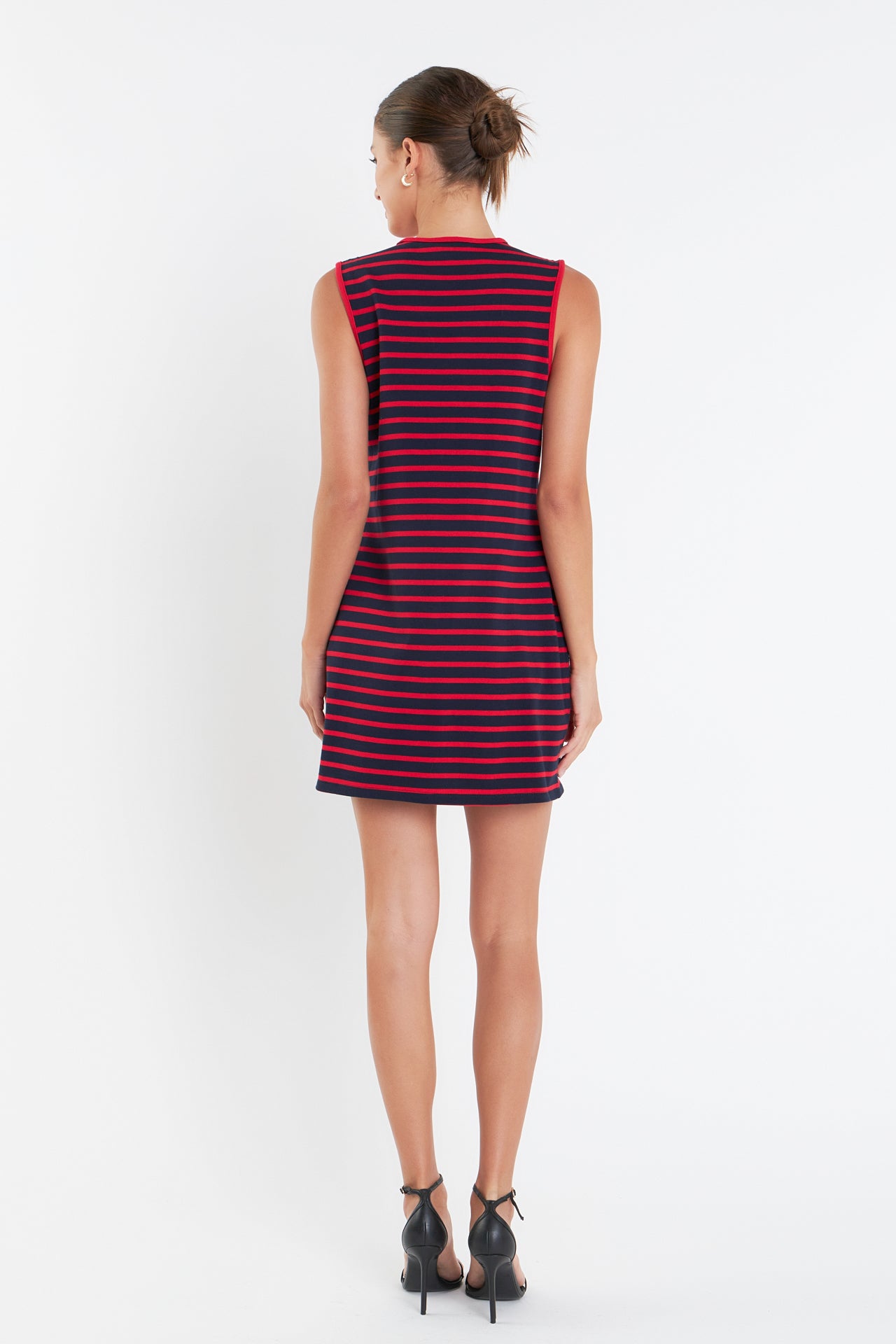 ENGLISH FACTORY - Striped Knit Lace Up Dress - DRESSES available at Objectrare