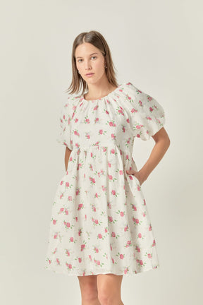 ENGLISH FACTORY - Floral Cotton Embroidered Dress - DRESSES available at Objectrare