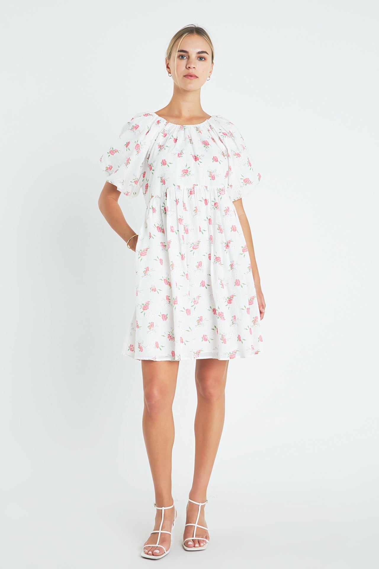 ENGLISH FACTORY - English Factory - Floral Cotton Embroidered Dress - DRESSES available at Objectrare