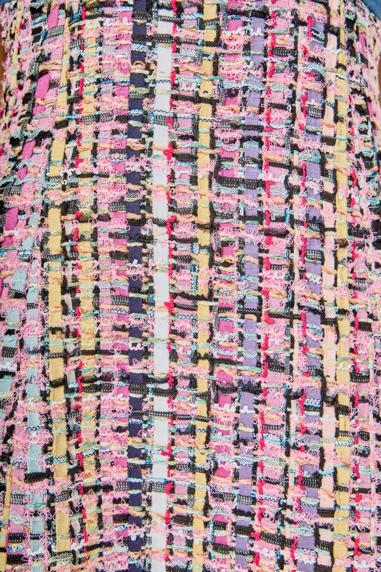 ENDLESS ROSE - Premium Tweed Square Neck Dress - DRESSES available at Objectrare