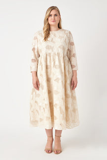 ENGLISH FACTORY - Embroidered Lace Midi Dress - DRESSES available at Objectrare