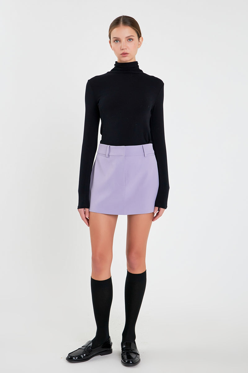 ENGLISH FACTORY - Low Rise Mini Skirt - SKIRTS available at Objectrare
