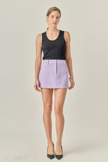 ENGLISH FACTORY - Low Rise Mini Skirt - SKIRTS available at Objectrare