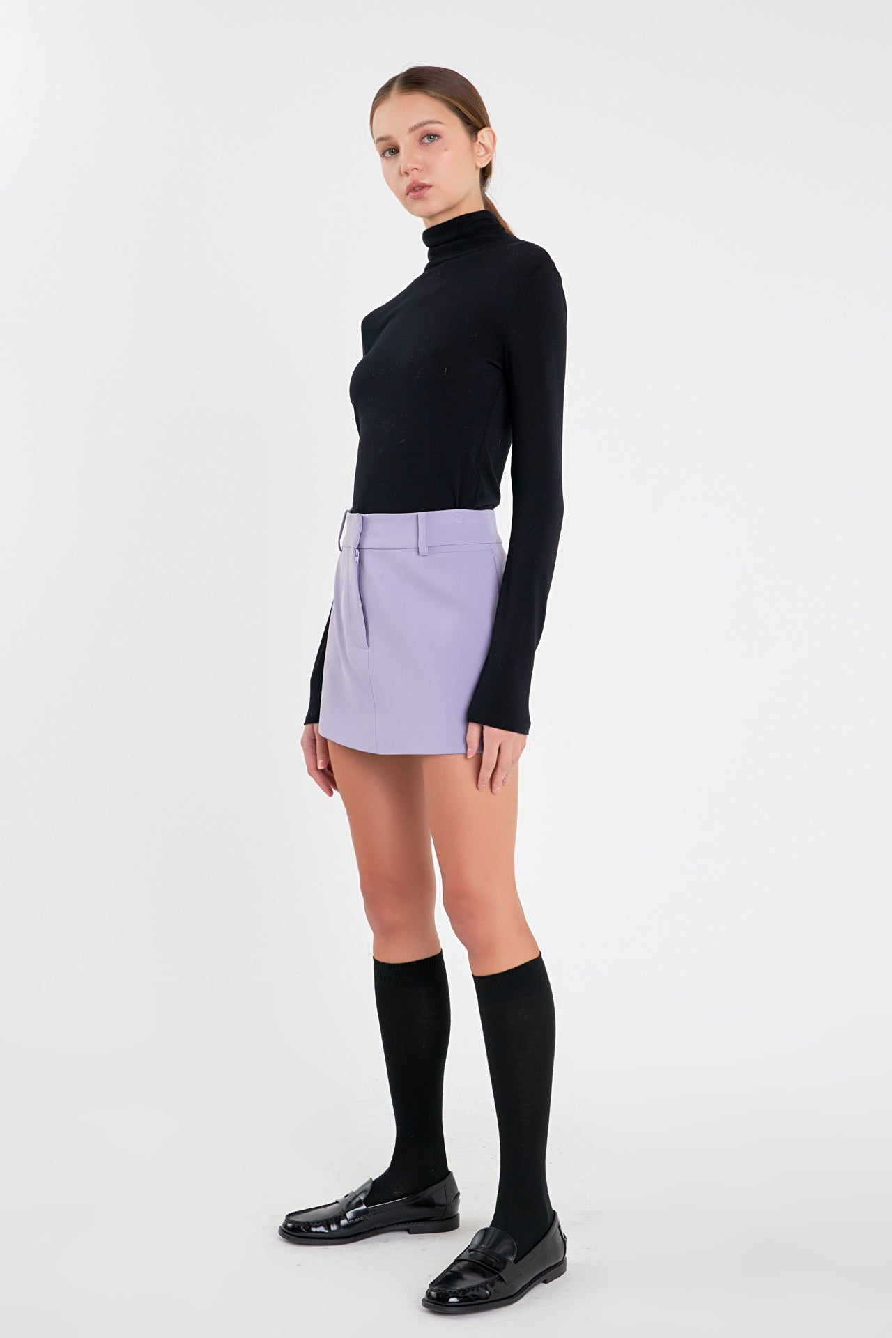 ENGLISH FACTORY - Low Rise Mini Skirt - SKIRTS available at Objectrare