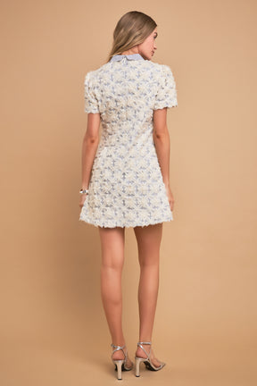 ENGLISH FACTORY - Premium Ribbon Embroidery Collared Dress - DRESSES available at Objectrare
