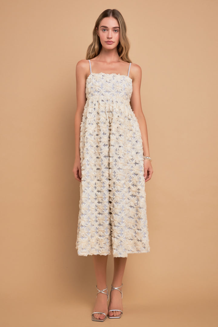 ENGLISH FACTORY - Ribbon Embroidery Puff Dress - DRESSES available at Objectrare