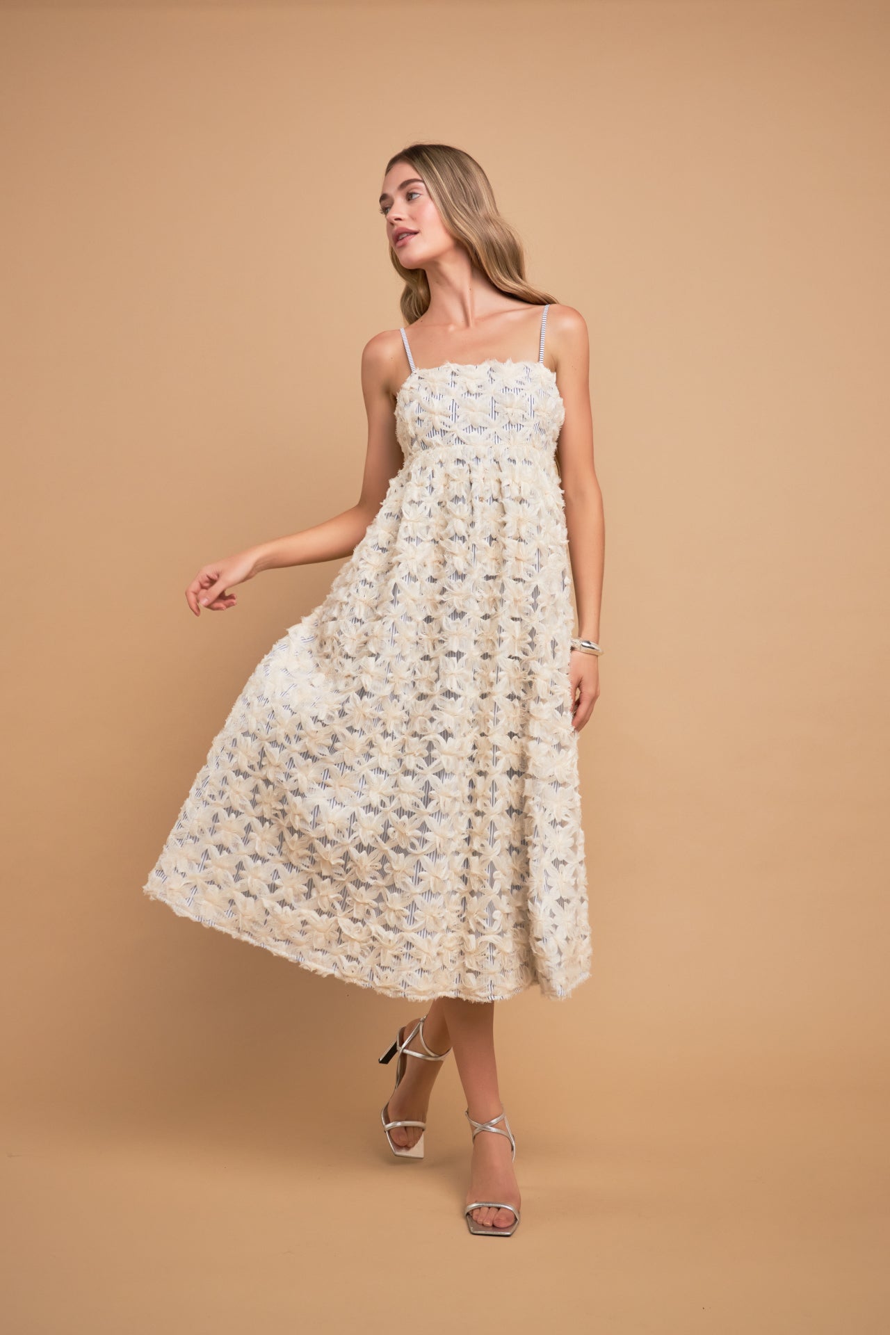 ENGLISH FACTORY - Ribbon Embroidery Puff Dress - DRESSES available at Objectrare