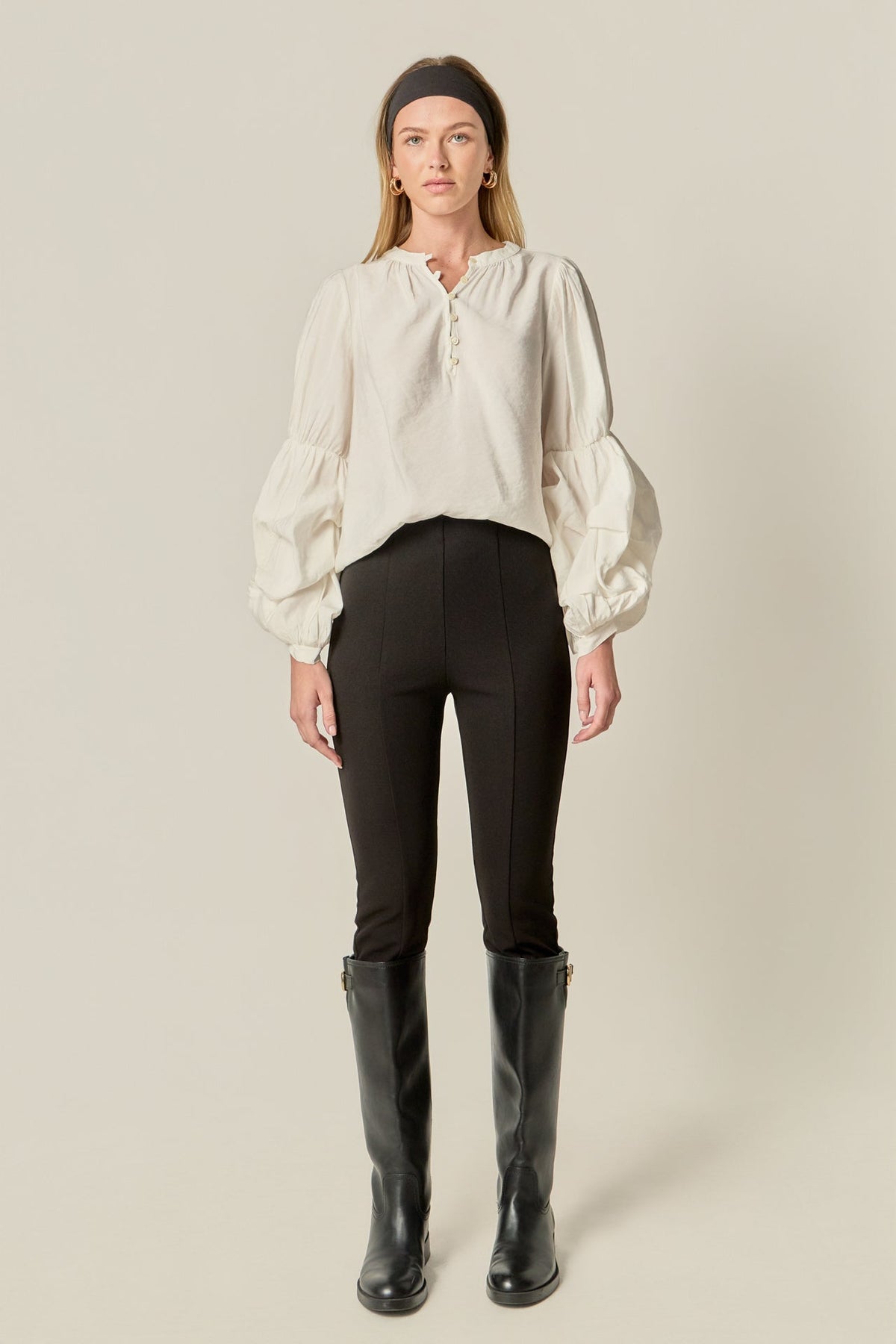 ENGLISH FACTORY - Blouson Sleeve Blouse - BLOUSES available at Objectrare