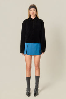 ENGLISH FACTORY - Satin Single Pleat Skort - SKORTS available at Objectrare