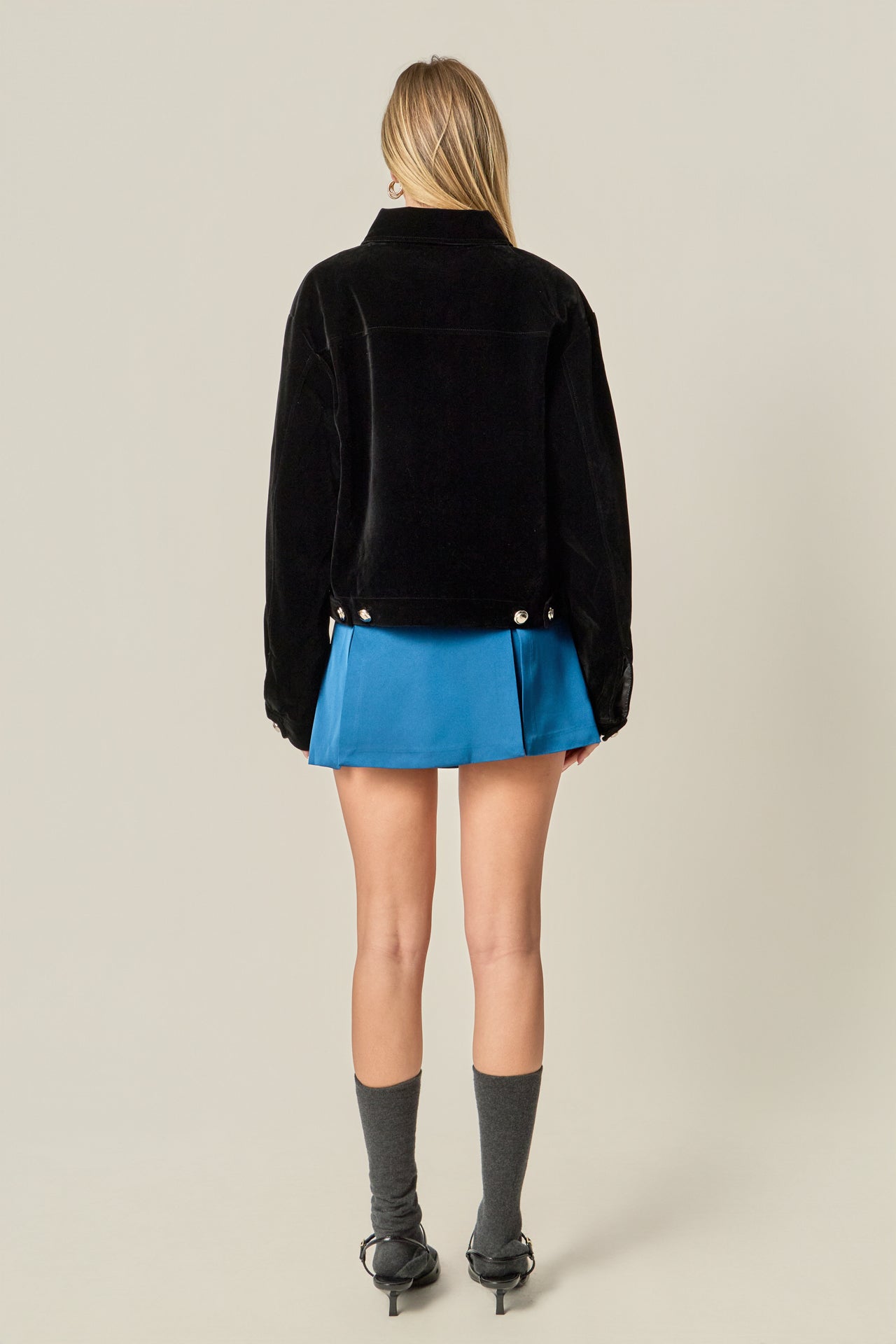 ENGLISH FACTORY - Satin Single Pleat Skort - SKORTS available at Objectrare