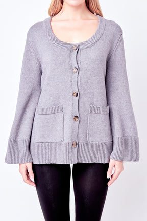 Scoop Neck Cardigan