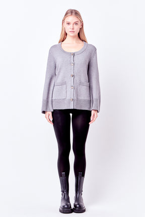 Scoop Neck Cardigan