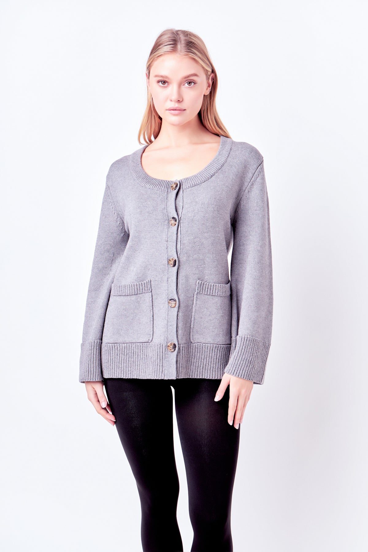 Scoop Neck Cardigan