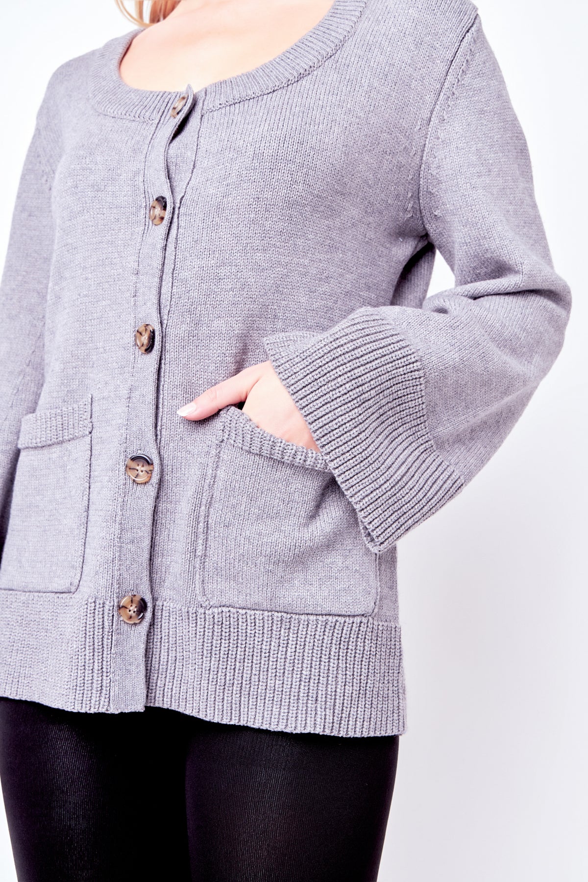 Scoop Neck Cardigan